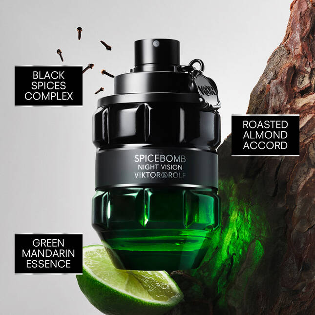 Spicebomb Night Vision Eau de Parfum by Viktor & Rolf – Long Lasting Men's Luxury Fragrance 90ml